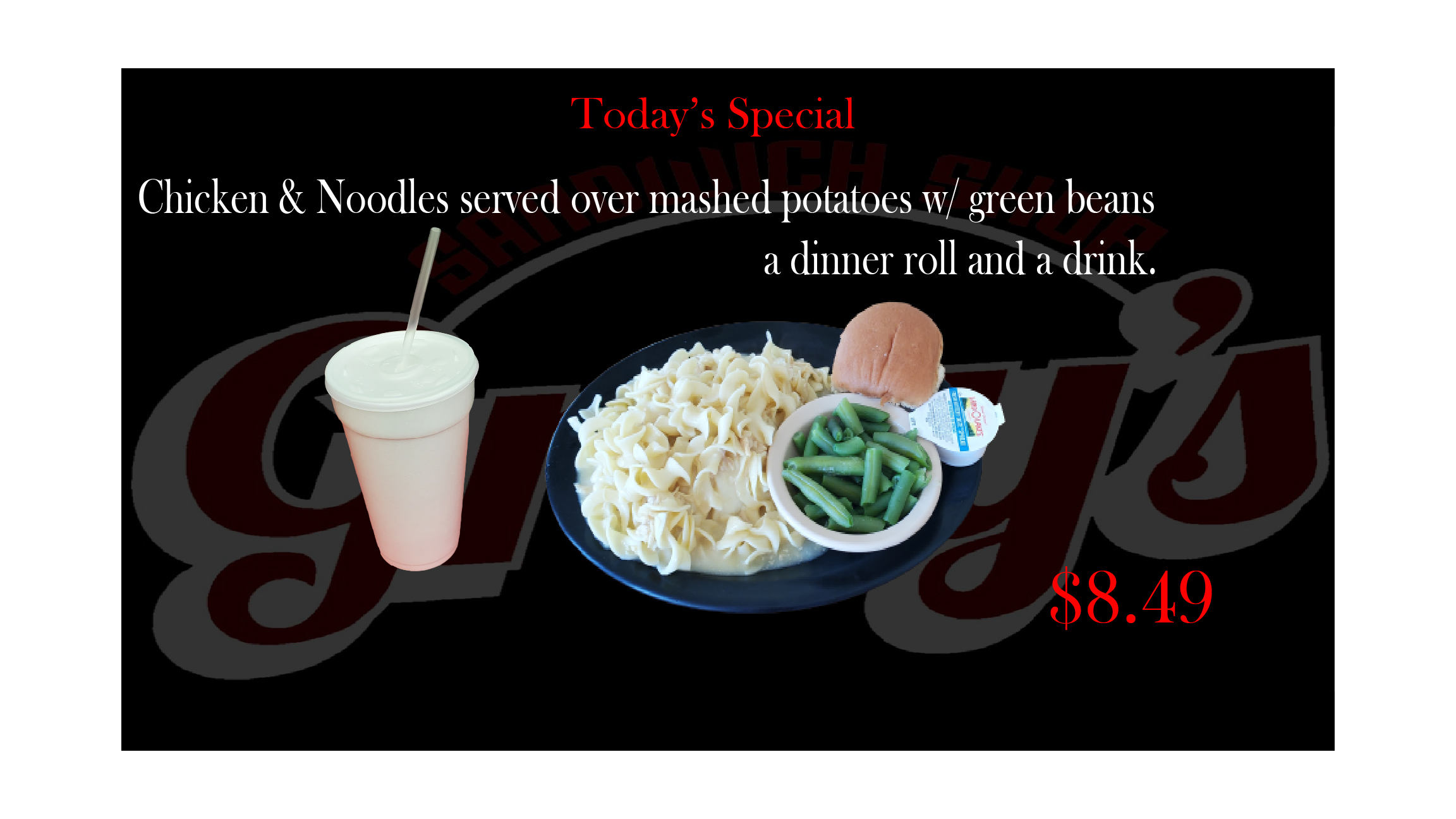 Tuesday Dinner Special